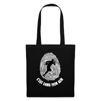 dans mon adn - Sac en tissu - noir - Devant