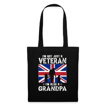 I'm Not Just A Veteran I m Also A Grandpa - Tote Bag - black - Front