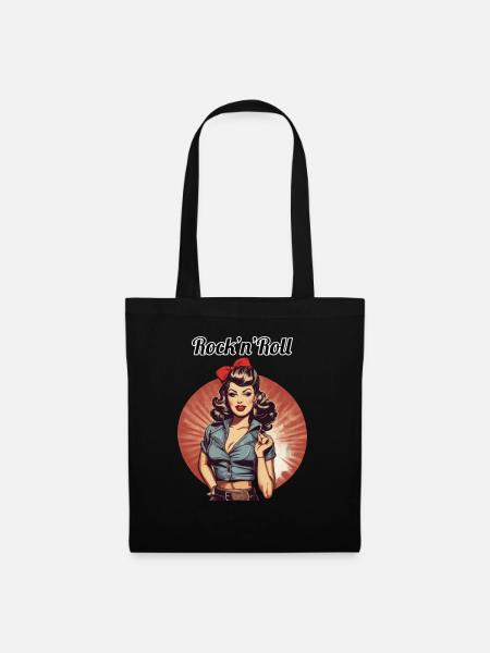 Pinup - Stoffbeutel - Schwarz