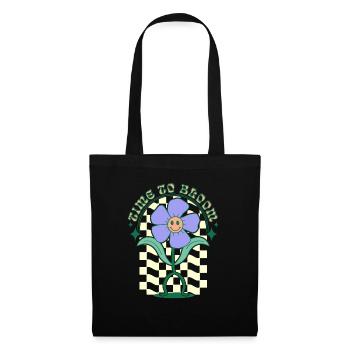 time to bloom - Tote Bag - black - Front