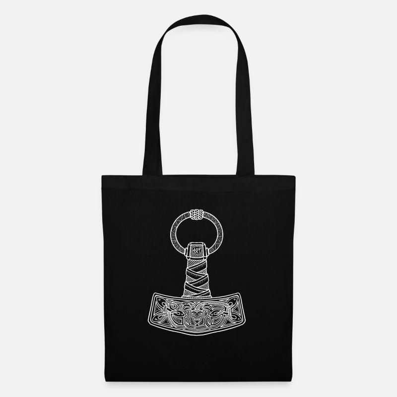 Thor Mjölnir sw - Stoffbeutel - Schwarz