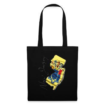 New Jersey (United States) | Real Flag | Flag Map Script - Tote Bag - black - Front