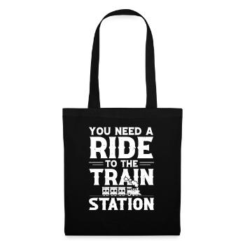 Train Lover Locomotive Model Railway - Tote Bag - black - Front