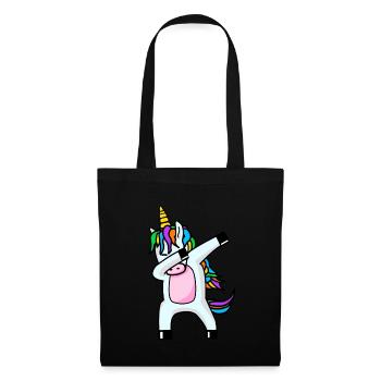 Dabbing Unicorn Dab dabbendes Einhorn - Tote Bag - black - Front