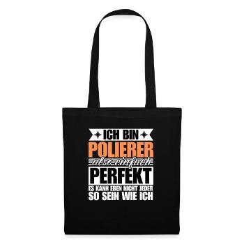 Perfekter Polierer - Stoffbeutel - Schwarz - Vorne