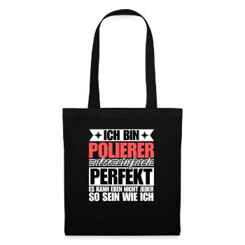 Perfekter Polierer - Stoffbeutel - Schwarz - Vorne