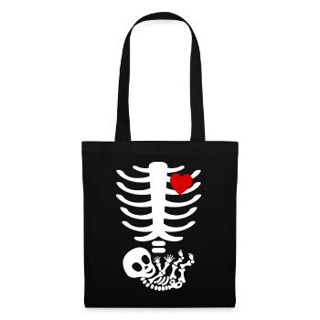 Je suis enceinte, c’est un garçon - Sac en tissu - noir - Devant