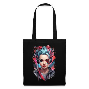 Gamer Girl : Style de survie - Sac en tissu - noir - Devant