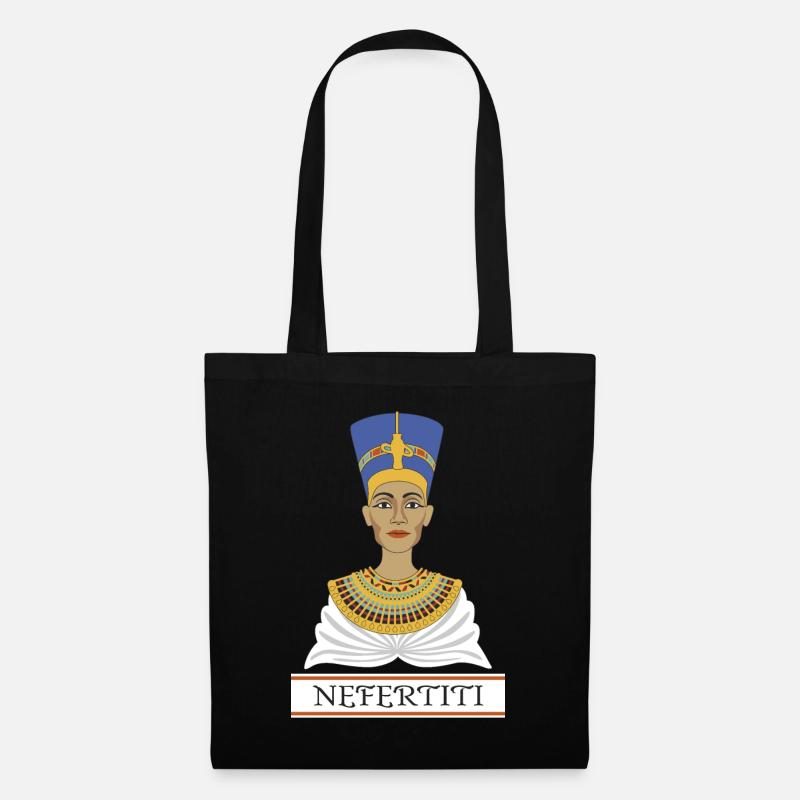 Nofretete - Stoffbeutel - Schwarz