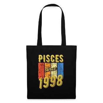 Pisces 1998 Birthday Zodiac Gift - Tote Bag - black - Front