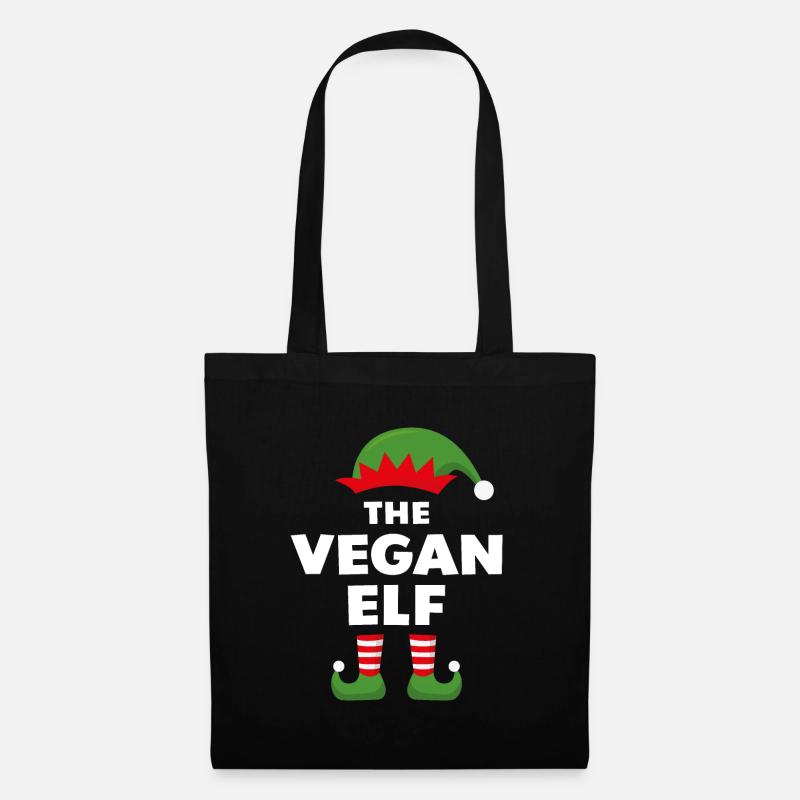 Die vegane Elfe - Stoffbeutel - Schwarz