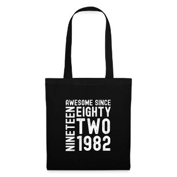 Awesome since 1982 Birthday Gift Year - Tote Bag - black - Front