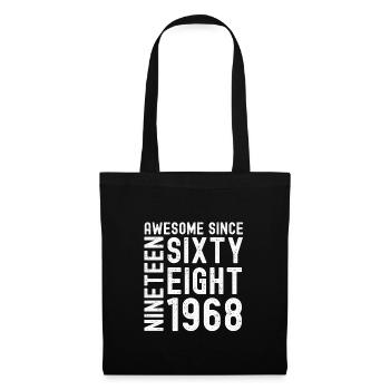 Génial depuis 1968 Année du cadeau d’anniversaire - Sac en tissu - noir - Devant