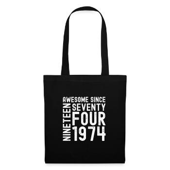 Génial depuis 1974 Année du cadeau d’anniversaire - Sac en tissu - noir - Devant