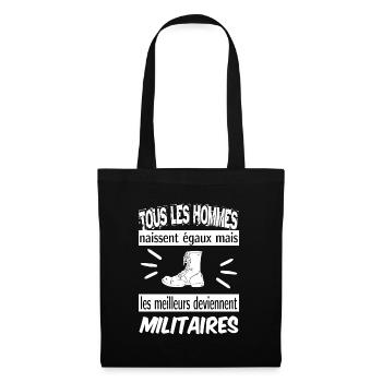 les meilleurs deviennent militaires - Sac en tissu - noir - Devant