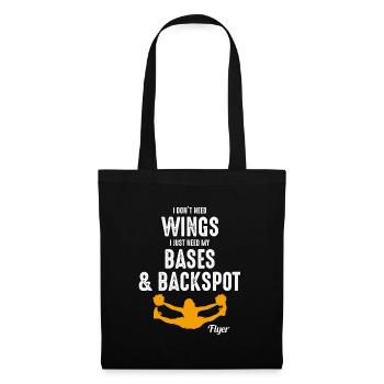 Cheerleader Cheerleading Girl Cheering Funny - Tote Bag - black - Front