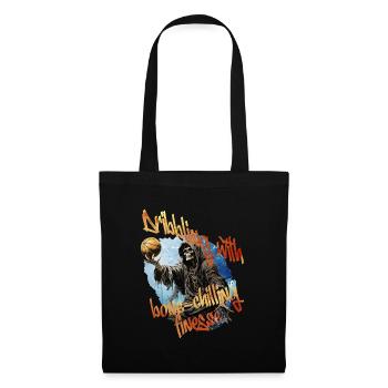 Skeleton Playing Basketball Halloween Costume - Tote Bag - black - Front