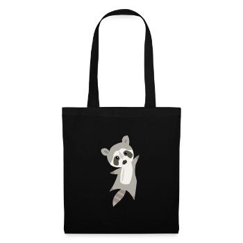racoon - Tote Bag - black - Front