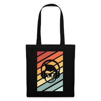 Monkey Cooler Affe - Stoffbeutel - Schwarz - Vorne