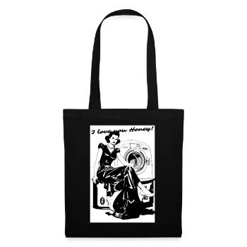 I Love You, Honey: Good 1950s Housewife - Tote Bag - black - Front