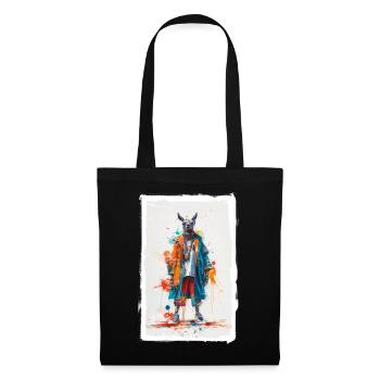 Colorful llama - Tote Bag - black - Front