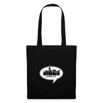 comic gotham city - Stoffbeutel - Schwarz - Vorne