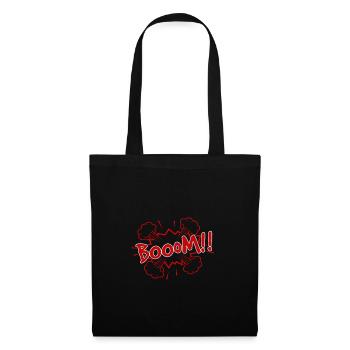 comic Boom - Stoffbeutel - Schwarz - Vorne