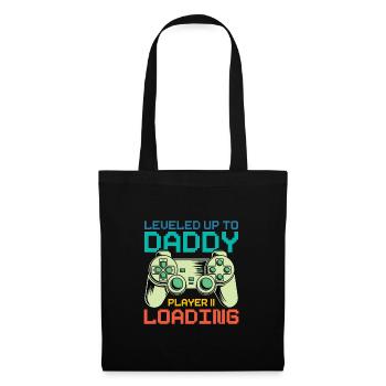 Dad Level Unlocked - Level up to Daddy Loading - Tote Bag - black - Front
