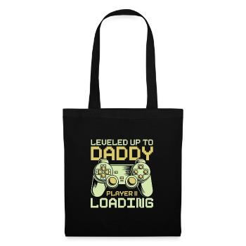 Dad Level Unlocked - Level up to Daddy Loading - Tote Bag - black - Front