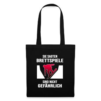 Snowboard Snowboarder Snowboard-Brett freestyle - Stoffbeutel - Schwarz - Vorne