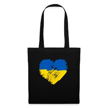 Ukraine Heart Support - Tote Bag - black - Front
