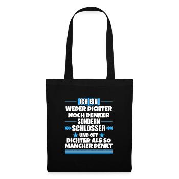 Ni poètes, ni penseurs, mais serruriers - Sac en tissu - noir - Devant