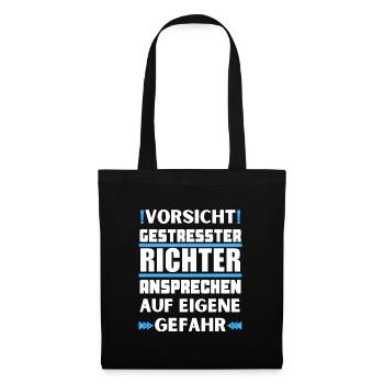 Don't talk to a stressed judge! - Tote Bag - black - Front