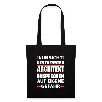 Ne parlez pas à un architecte stressé ! - Sac en tissu - noir - Devant