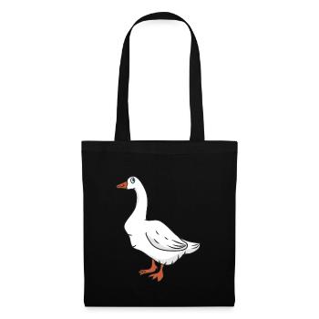 Gans - Stoffbeutel - Schwarz - Vorne