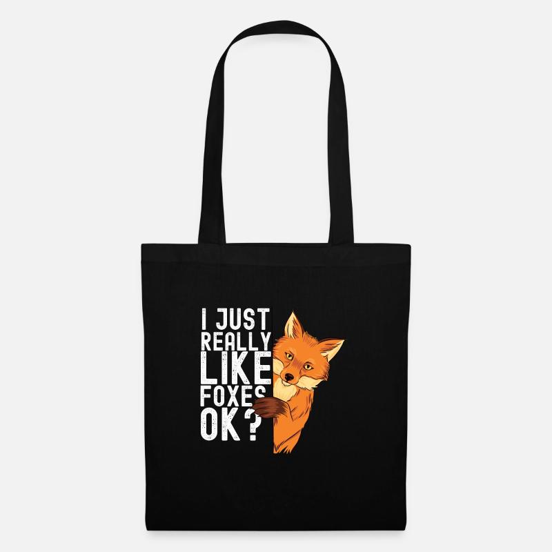 fox - Tote Bag - black