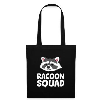 Waschbär - Racoon Squad - Stoffbeutel - Schwarz - Vorne