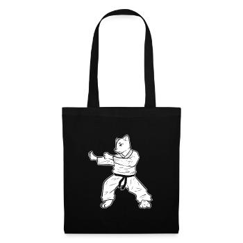 Autodéfense de Karaté Cat - Sac en tissu - noir - Devant