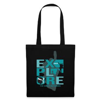 Randonnée GR20 Corse GR 20 gr20 randonneur - Sac en tissu - noir - Devant