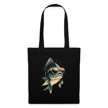 Fun fish for anglers - Tote Bag - black - Front