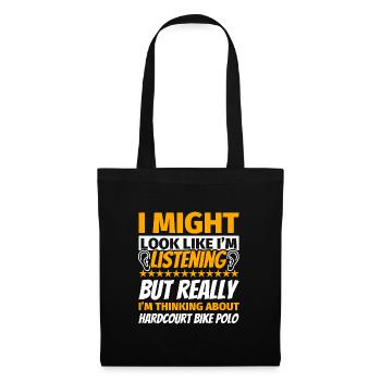 Hardcourt Bike Polo Fun Gift - Tote Bag - black - Front