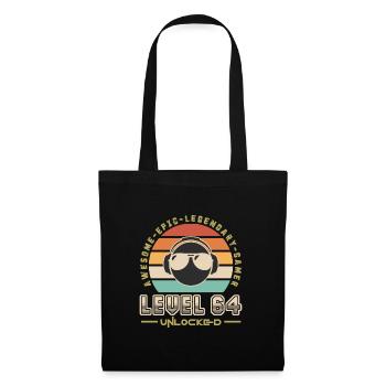 Level 64 - Tote Bag - black - Front