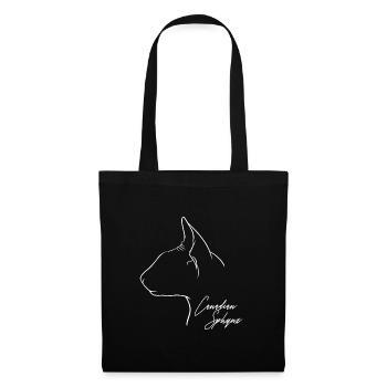 Profil Sphynx Canadien Chats Chat Wilsigns - Sac en tissu - noir - Devant