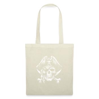 Crâne de pirate - Sac en tissu - nature - Devant