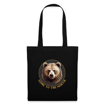 Grizzli Ours Kodiak Ours brun Venir dans le Nord - Sac en tissu - noir - Devant