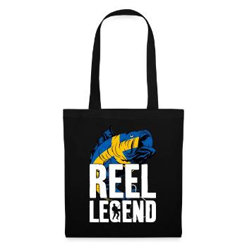 REEL LEGEND ANGLER ANGELN SCHWEDEN - Stoffbeutel - Schwarz - Vorne