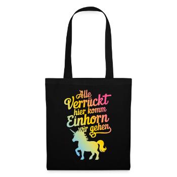 Unicorn Unicorns Mythical Creatures Mystical - Tote Bag - black - Front
