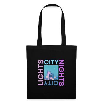City lights city nights - Tote Bag - black - Front
