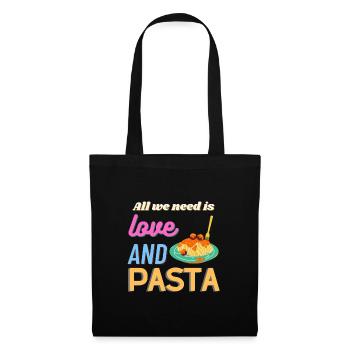 All we need is love and pasta - Tote Bag - black - Front