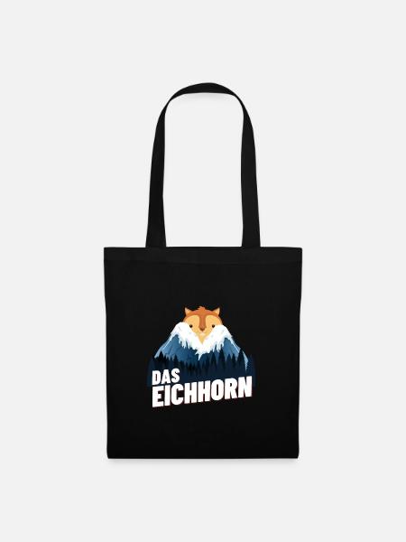 Das Eichhorn - Stoffbeutel - Schwarz